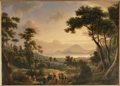 Veduta della costa di Posillipo Regno di Napoli da Alexandre Hyacinthe Dunouy