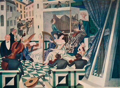 (dettaglio) Decorazione Murale in una Sala da Concerto in una Casa Privata, c1927 da Alexandre Jacovleff