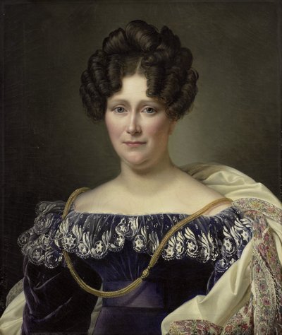 Johanna Henriette Engelen (1789-1878), seconda moglie di Daniel Francis Schas da Alexandre Jean Dubois Drahonet (signed by artist)