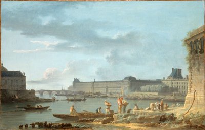 Il Louvre e il Pont Royal, visti dal Pont-Neuf, c.1780 da Alexandre Jean Noel