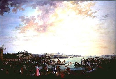 Vista del fiume Tago, Portogallo da Alexandre Jean Noel