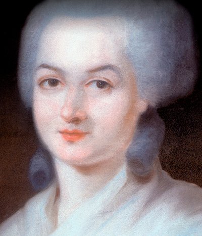 (dettaglio) Ritratto di Olympe de Gouges da Alexandre Kucharski