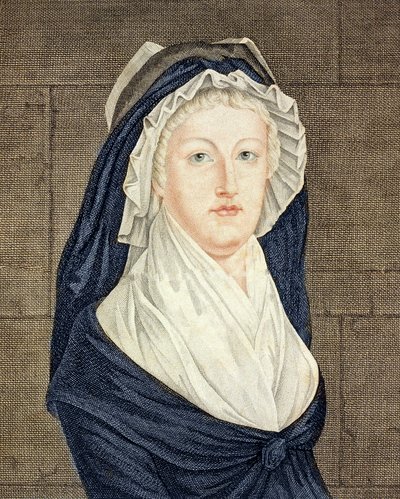 Ritratto di Maria Antonietta alla Conciergerie, incisione dal dipinto di Alexandre Kucharski da Alexandre Kucharski