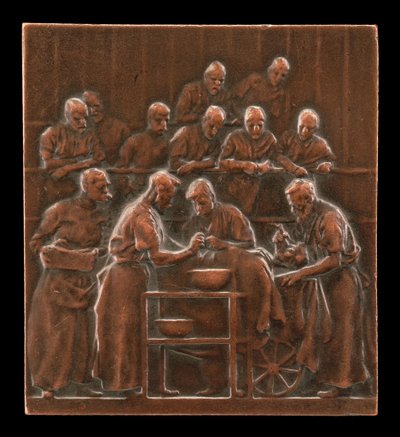 Monod che Dimostra una Procedura nella Sala Operatoria [retro] da Alexandre Louis Marie Charpentier