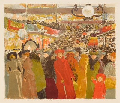The Novelty Store (La mostra del "Bon Marché") (Il negozio delle novità (La mostra del "Bon Marché")) da Alexandre Lunois