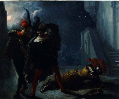 La morte di Valentino da Alexandre Marie Colin