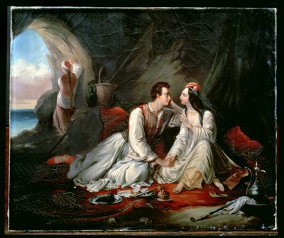 Don Giovanni e Haidee, c.1833 da Alexandre Marie Colin