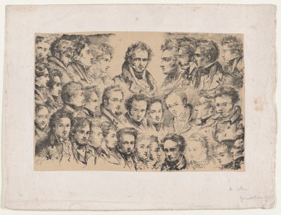 Girodet e i Suoi Studenti da Alexandre Marie Colin