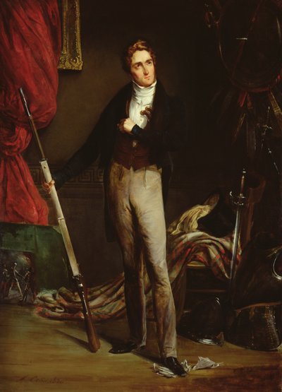 Ritratto di un giovane rivoluzionario durante la Rivoluzione Francese del 1830 da Alexandre Marie Colin
