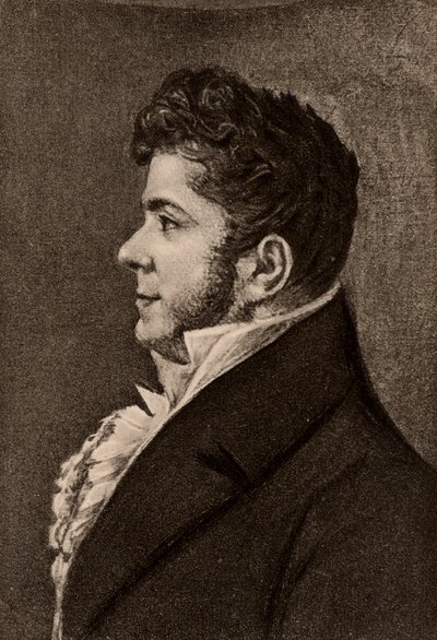 Stendhal, pseudonimo di Henri Marie Beyle (1783-1842) romanziere francese da Alexandre Marie Longuet