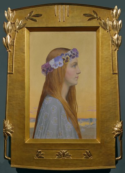 La Pensee - Pensiero (dipinto su tela) da Alexandre Seon