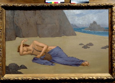 Lamentazione di Orfeo di Alexandre Seon (1855-1917) 1896. Dim. 0,73 x 1,16 m. Museo d