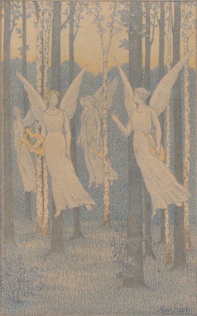 Studio per Nel bosco, sera da Alexandre Seon
