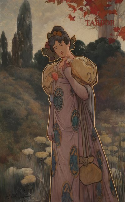 Plafoni decorativi delle quattro stagioni: autunno da Alexandre de Riquer