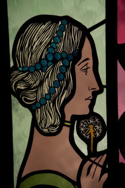 Vetrata (Allegoria della poesia) da Alexandre de Riquer