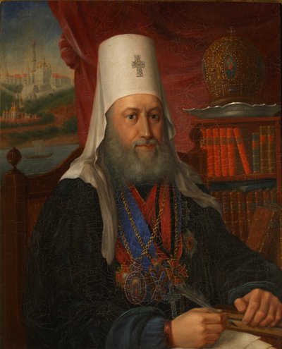 Ritratto di Yevgeny Bolkhovitinov 1767-1837, Metropolita di Kiev e Galizia da Alexei Afanasyevich Kalashnikov