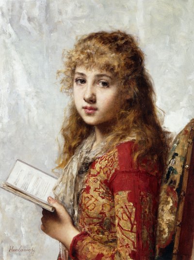 Contemplazione da Alexei Alexevich Harlamoff