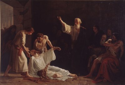 La punizione di Anania e Saffira, 1865 da Alexei Alexeyevich Harlamov
