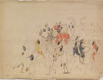 Incontro tra il Maharaja Sher Singh del Punjab e l