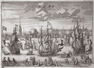 Veduta di San Pietroburgo, 1727 da Alexei Fyodorovich Zubov