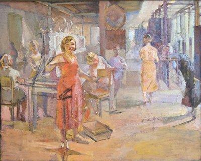 La fabbrica elettrica "Svetlana" a Leningrado da Alexei Gumbertovich Sittaro