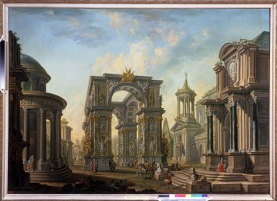 Fantasia architettonica da Alexei Ivanovich Belsky