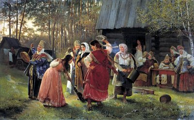 Festa della Vigilia del Matrimonio, 1889 da Alexei Ivanovich Korzukhin