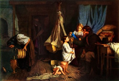 In una stanza di contadini da Alexei Ivanovich Korzukhin