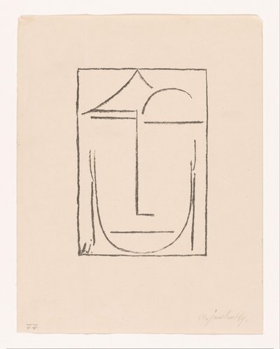 Senza titolo (testa) da Alexei Jawlensky (signed by artist)