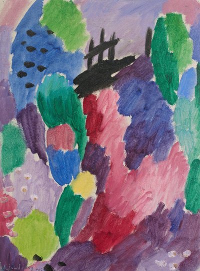 Sentiero rosso, St. Prex, 1915 da Alexej von Jawlensky