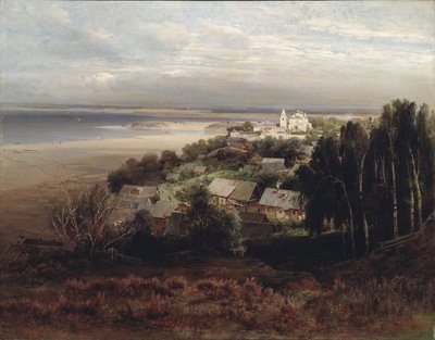 Das Höhlen-Kloster zur Himmelfahrt Jesu, vicino a Nizhniy Novgorod da Alexei Kondratjewitsch Sawrassow