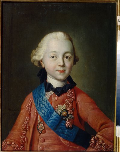 Ritratto del granduca Pavel Petrovich Romanov bambino da Alexei Petrovich Antropov
