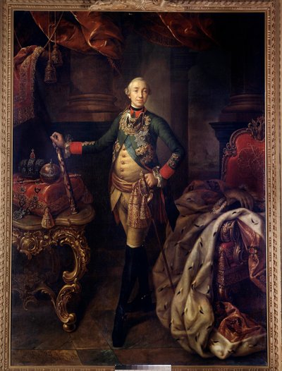 Ritratto a figura intera di Pietro III da Alexei Petrovich Antropov