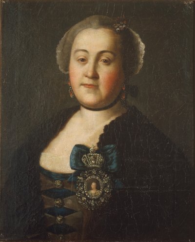 Ritratto della Contessa Agrippina Leontievna Apraxina da Alexei Petrovich Antropov