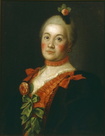 Ritratto della contessa Tatyana Alexeyevna Trubetskaya da Alexei Petrovich Antropov