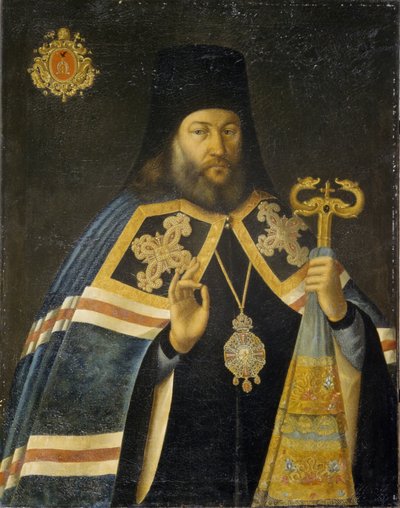 Teodosio Yankovsky, Arcivescovo di San Pietroburgo e Priore del Monastero di Alexander Nevsky, 1770s da Alexei Petrovich Antropov