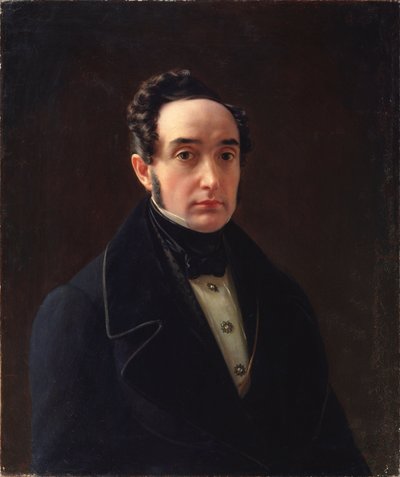 Ritratto dello scrittore Ivan Panayev (1812-1862) da Alexei Vasilievich Tyranov