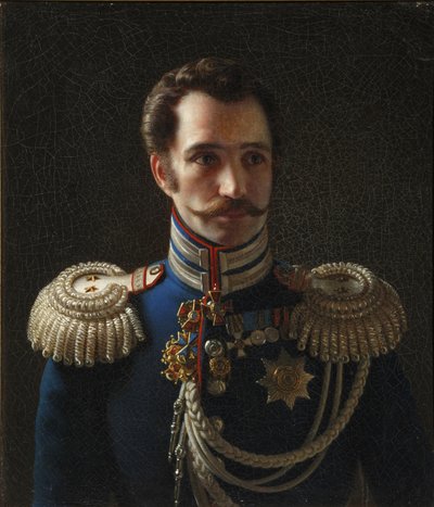 Ritratto di Leonty Vasilievich Dubelt, Capo di Stato Maggiore del Corpo dei Gendarmi da Alexei Vasilyevich Tyranov