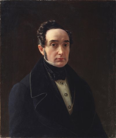 Ritratto di Vladimir Ivanovich Panayev da Alexei Vasilyevich Tyranov