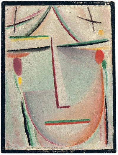 Testa astratta; Abstrakter Kopf, c.1921 da Alexej von Jawlensky
