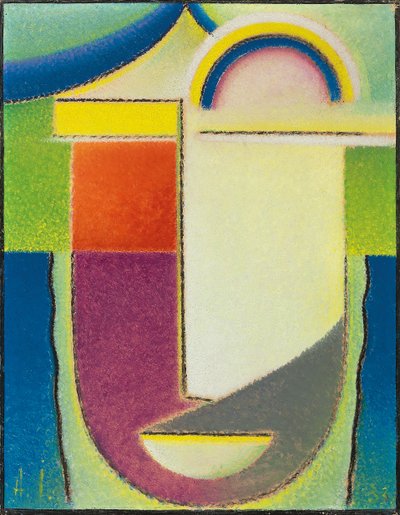 Testa astratta: Pasqua, 1933 da Alexej von Jawlensky