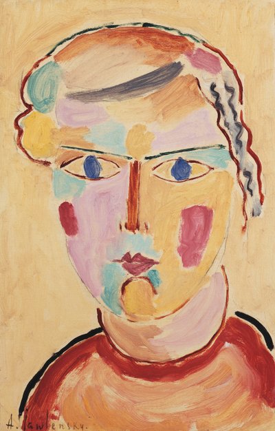 Ragazza, aspetto luminoso, 1916 da Alexej von Jawlensky