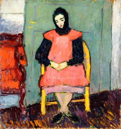 Ragazza sulla Sedia Gialla da Alexej von Jawlensky