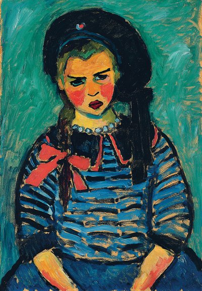 Ragazza con fiocco rosso da Alexej von Jawlensky