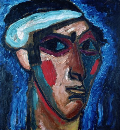 Testa di un Uomo (Alexander Sacharoff), c.1911 da Alexej von Jawlensky