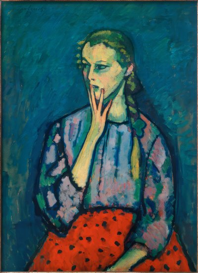 Ritratto di ragazza, 1909 da Alexej von Jawlensky