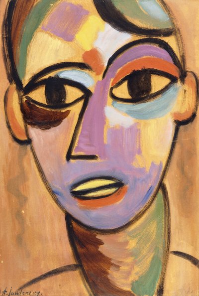 Testa Mistica: Giovane I, c.1917 da Alexej von Jawlensky