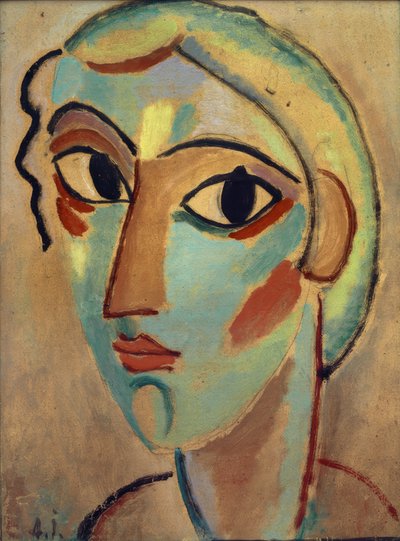 Testa mistica: Testa di ragazza (profilo parziale) da Alexej von Jawlensky