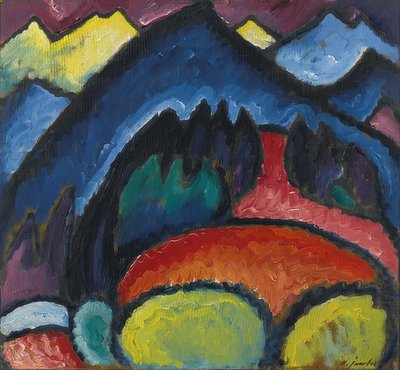 Oberstdorf - Montagne. 1912 da Alexej von Jawlensky