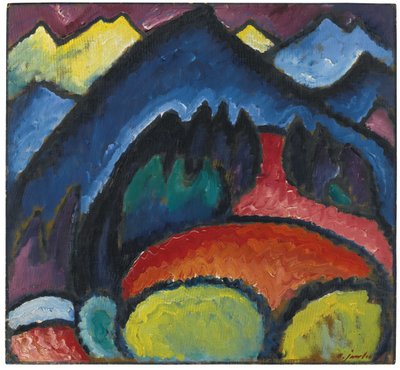 Montagne di Oberstdorf, 1912 da Alexej von Jawlensky